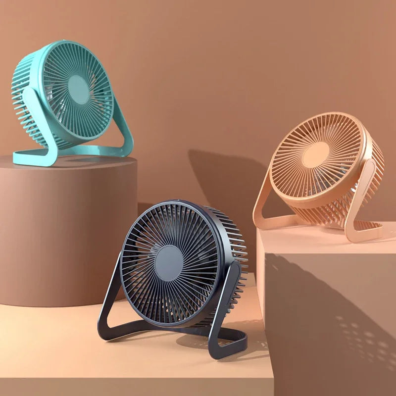 Desk Usb Fan Small Fan 5V 2.5W 5 Inches Blades Electric Mini Fan Table Silent Portable Wind Home Appliances