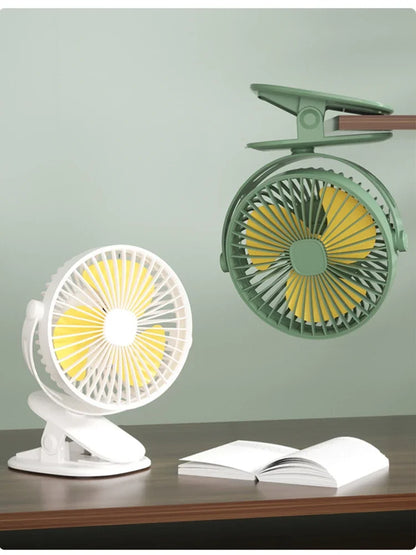 Mini Desktop Small Fan Clip-on Student Dormitory Bed Mute Bed Side Fan USB Wall Small Suspending Fan